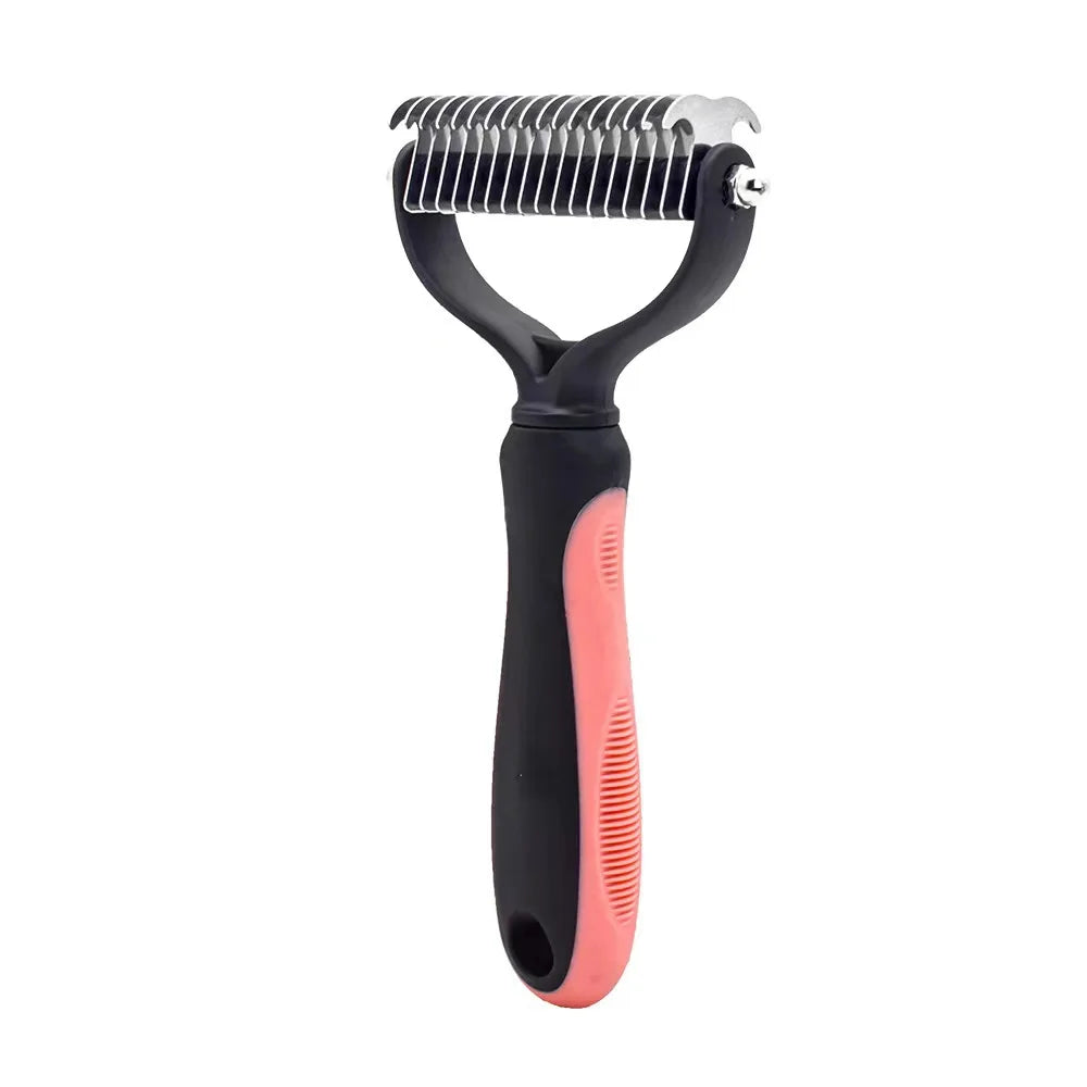 Pet Deshedding Brush - Professional Dog & Cat Hair Remover Grooming Comb