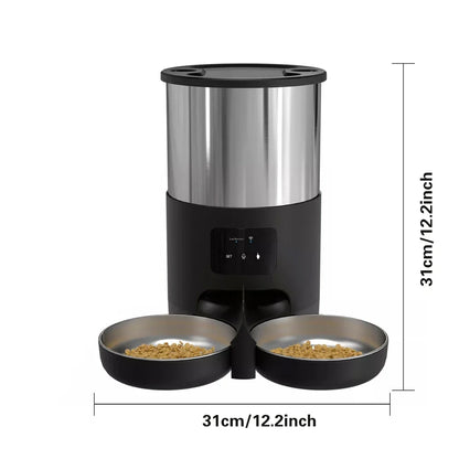 WiFi Automatic Pet Feeder with Stainless Steel Bowl – 4.5L