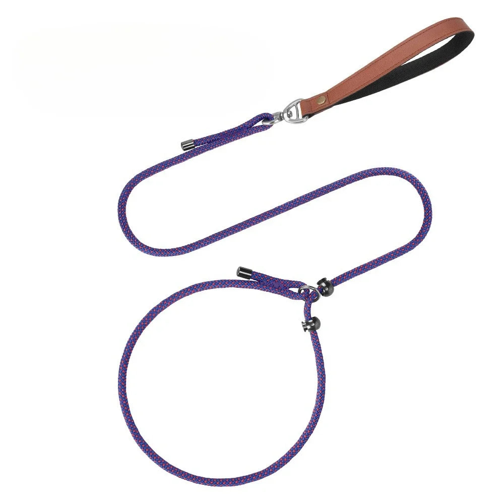 Anti-Tangle Adjustable P-Chain Slip Lead for Small Dogs