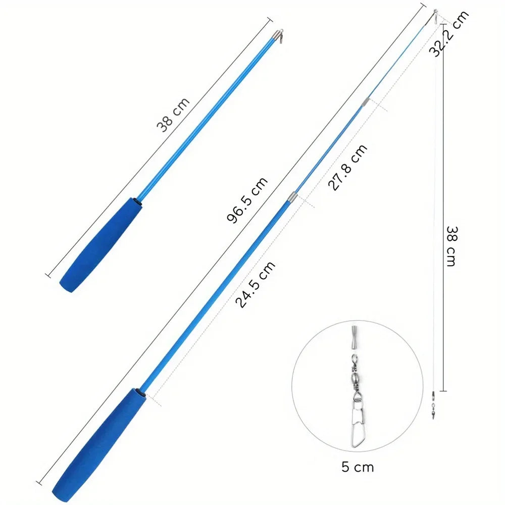Retractable Cat Wand 11-Pack Set with Bells