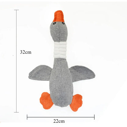 Plush Wild Goose Dog Toy