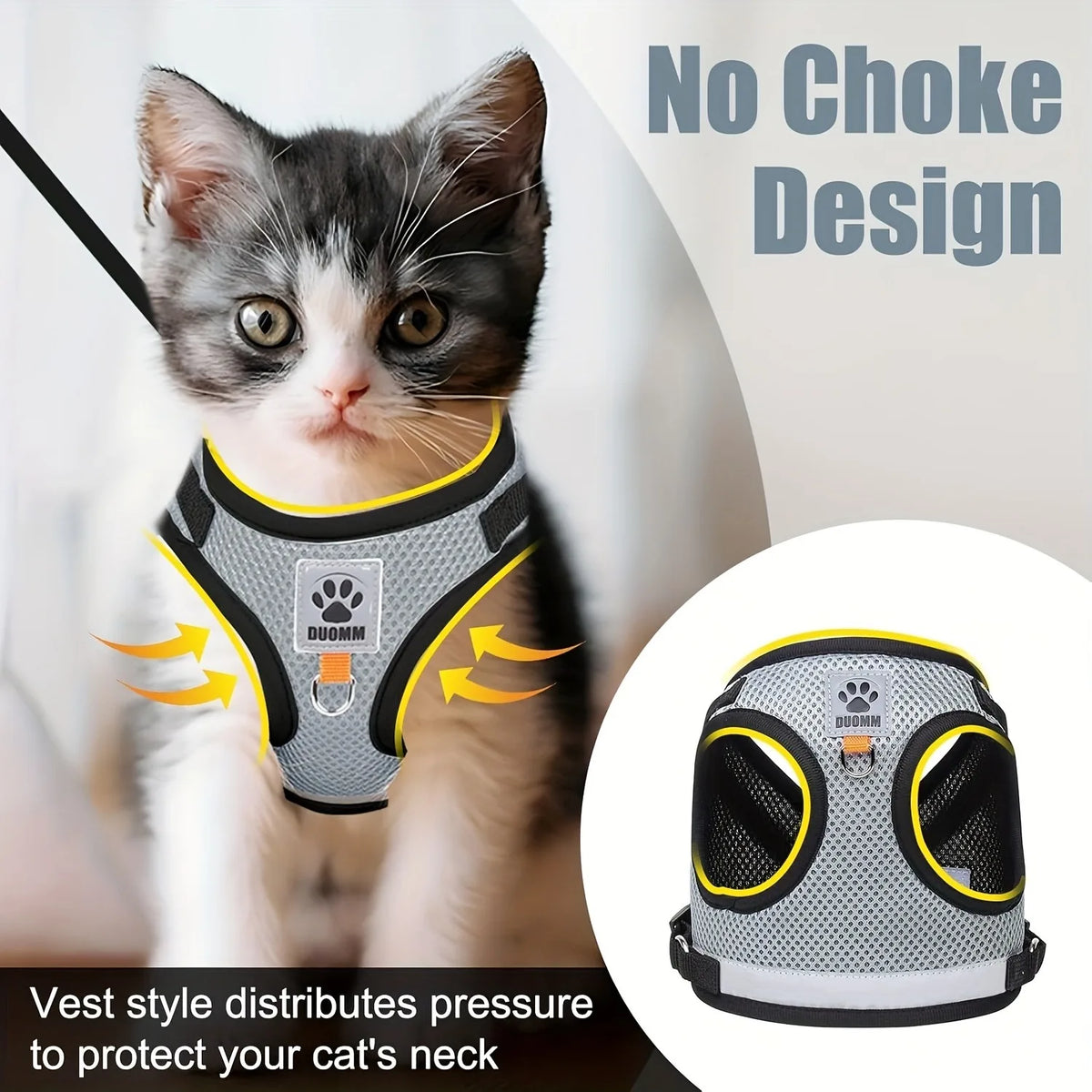 Cat Collar, Harness & Leash Set for Kittens