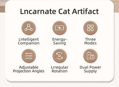 Interactive Smart Cat Toy with LED Laser and Handheld Control