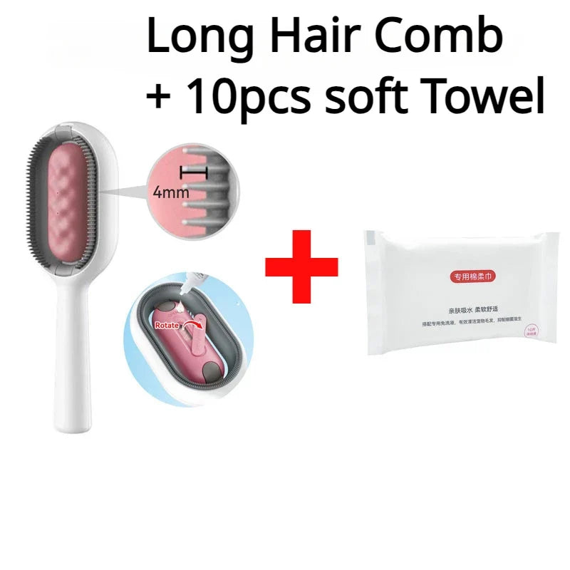 Double-Sided Pet Hair Removal Brush