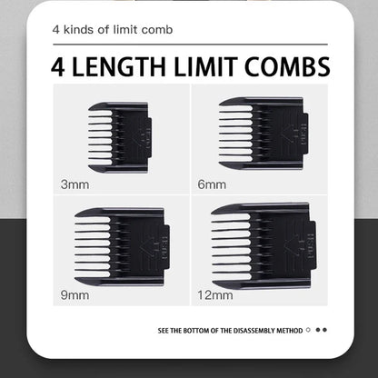 Professional Rechargeable Pet Grooming Clipper Kit for Dogs & Cats