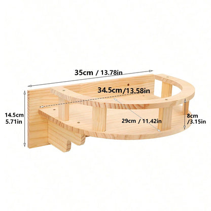 Wall-Mounted Cat Climbing Shelf & Hammock Set
