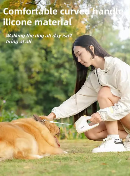 5m Retractable Dog Leash with Quick-Release