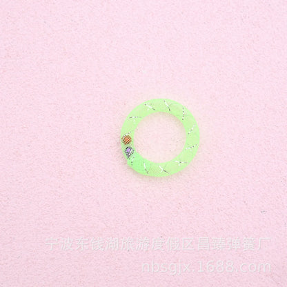 Donut-Shaped Spring Toy with Bell for Cats