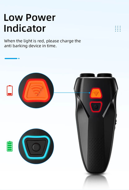 Ultrasonic Dog Training Device with Anti-Barking Technology and LED Flashlight