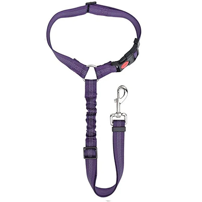 Reflective Dog Car Seat Belt and Walking Leash for Small Dogs