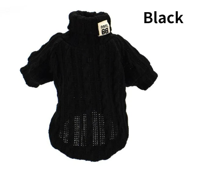 Knitted Turtleneck Dog Sweater