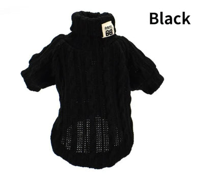 Knitted Turtleneck Dog Sweater