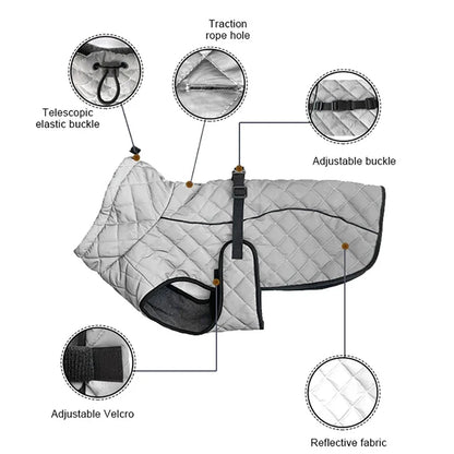 Reflective Winter Dog Jacket & Outdoor Vest