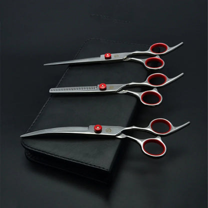 Professional Dog Grooming Scissors Set - 6" & 7" Stainless Steel