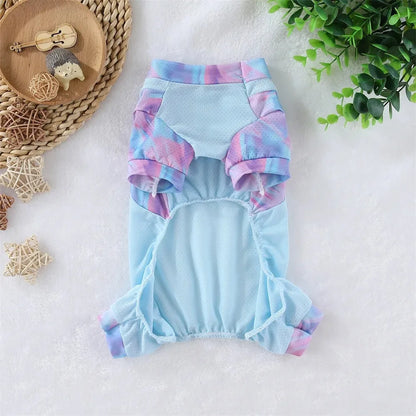 Ice Silk Cooling Jumpsuit for Small Dogs