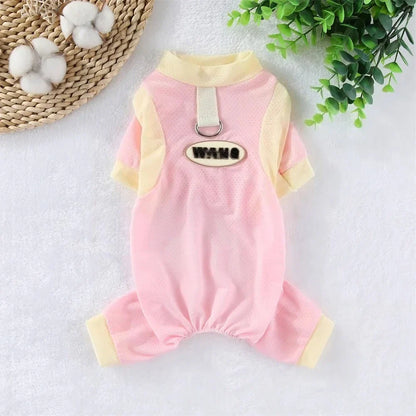 Ice Silk Cooling Jumpsuit for Small Dogs