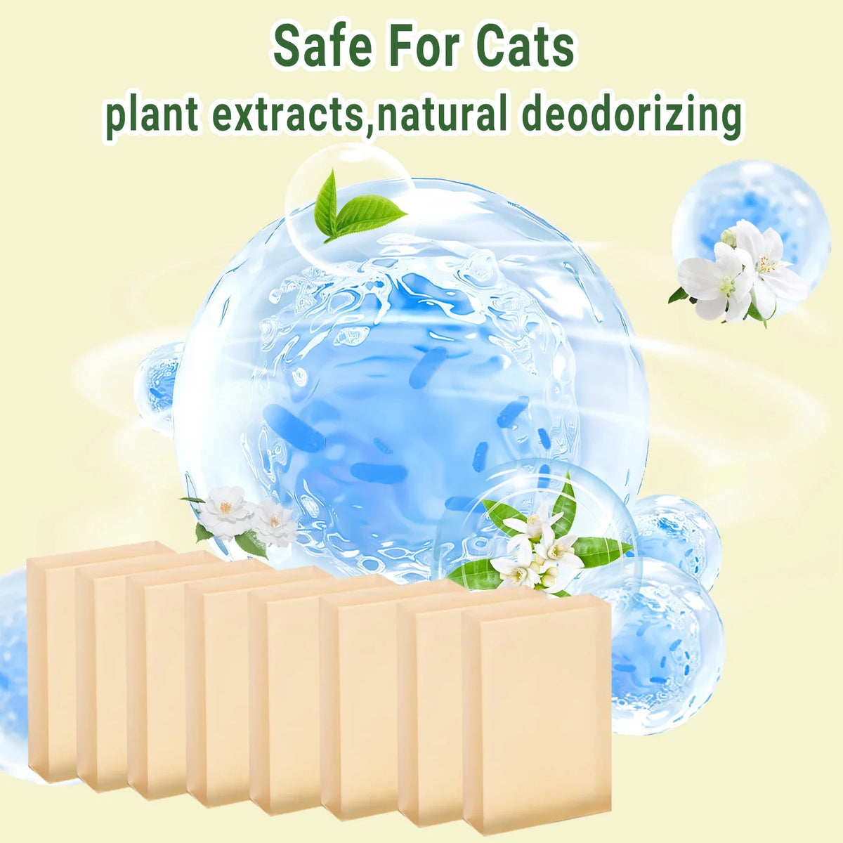 Cat Litter Box Deodoriser Replacement Cartridge — Compatible with PETKIT, Meowant & UBPET SC01/SC02