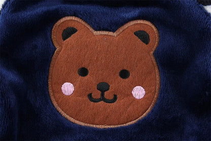 Soft Fleece Jumpsuit with Leash Ring for Small, Medium & Large Dogs & Cats