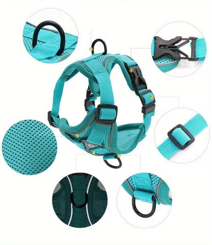 No-Pull Reflective Pet Harness and Leash Set