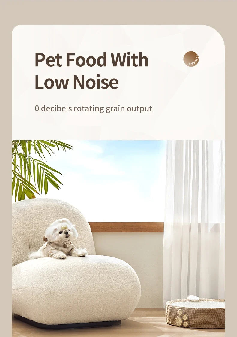 6-Meal Automatic Pet Feeder - Smart Food Dispenser for Wet & Dry Food