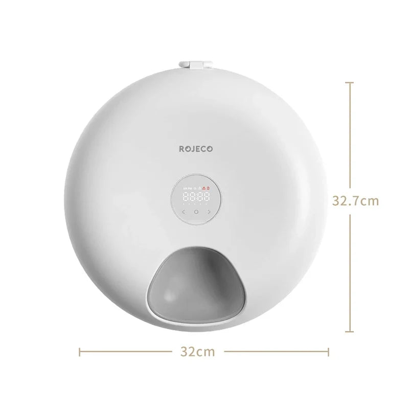 6-Meal Automatic Pet Feeder - Smart Food Dispenser for Wet & Dry Food