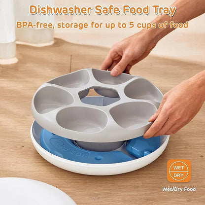 WiFi Automatic Pet Feeder for Wet, Dry & Frozen Food — Ice Pack Cooling, Portion Control for Cats & Dogs