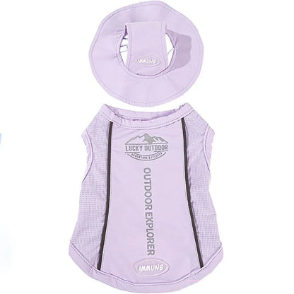 Summer Cooling Vest & Cap Set for Dogs & Cats