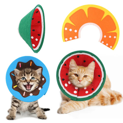 Cat Recovery Collar - Soft Elizabethan Cone for Surgery and Wound Protection