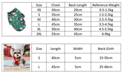 Christmas Pet Sweater, Hoodie & Scarf — Festive Warm Clothes for Dogs & Cats
