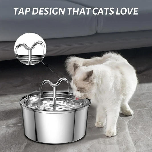 3.2L Cat & Dog Water Fountain with Triple Filtration System — Multi-Pet Drinking Bowl