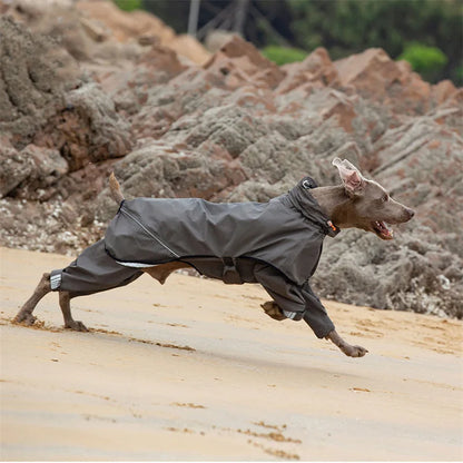 Waterproof Dog Raincoat Jumpsuit for Medium & Large Dogs