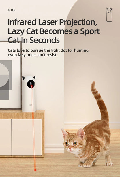 Interactive Smart Cat Toy with LED Laser and Handheld Control