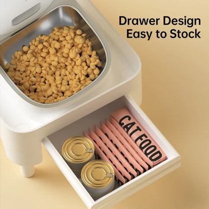 Adjustable Elevated Pet Feeder Stand for Cats & Dogs