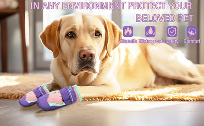 Anti-Slip Dog Boots & Paw Protectors | Set of 4