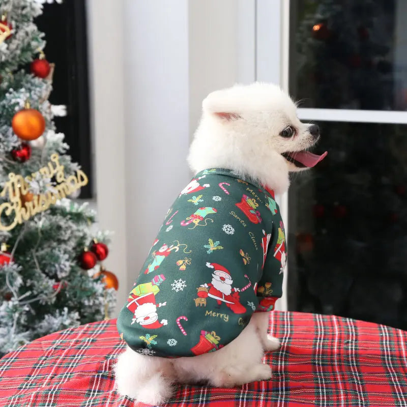 Christmas Pet Sweater, Hoodie & Scarf — Festive Warm Clothes for Dogs & Cats