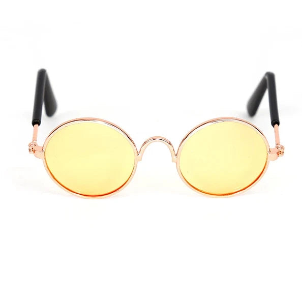 Vintage Round Pet Sunglasses for Cats & Small Dogs