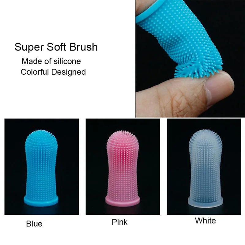 Soft Silicone Pet Finger Toothbrush