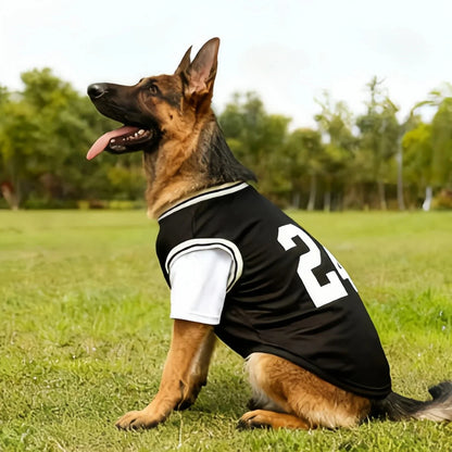 Basketball Print Faux Two-Piece Dog Cooling Vest Shirt | Summer Casual Top for Medium & Large Dogs