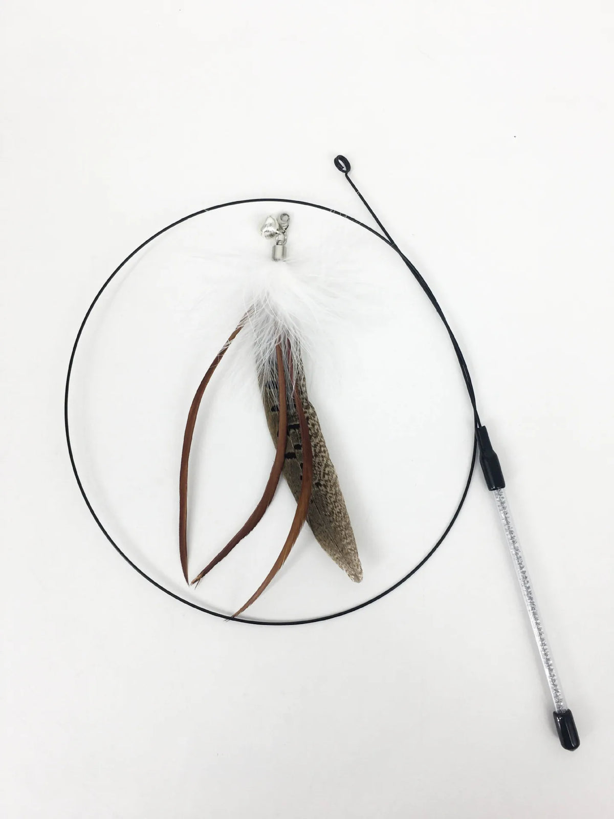 Hands-Free Suction Cup Cat Toy - Interactive Feather Wand Set