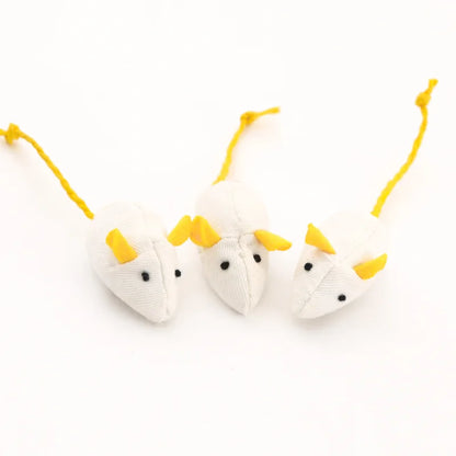 Catnip Mouse Toys with Rattle