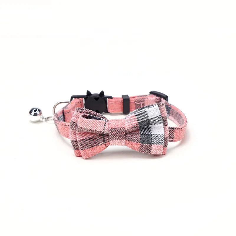 Breakaway Cat Collar with Bow Tie and Bell