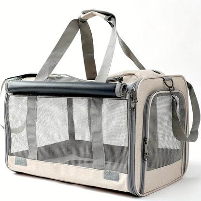 Soft-Sided Pet Carrier for Large & Medium Cats and Puppies