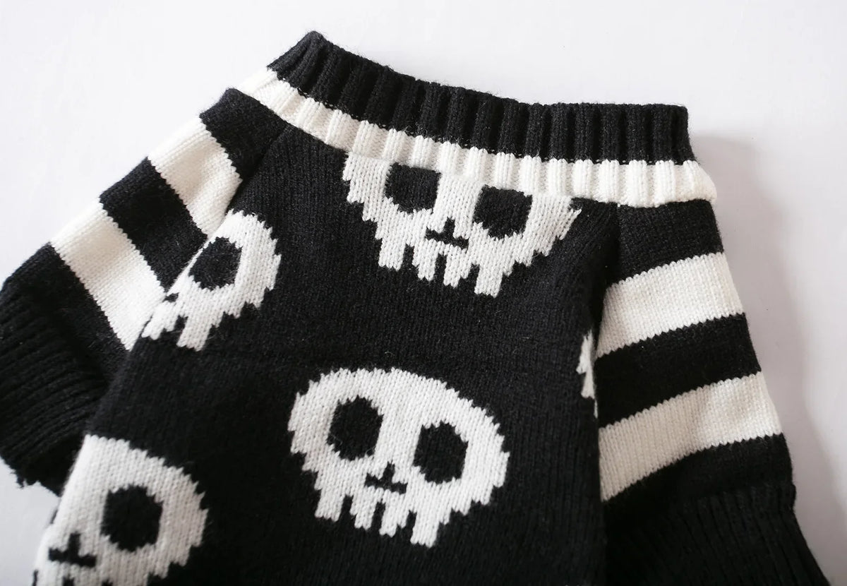 Halloween Skull Knitted Jumper for Cats & Dogs