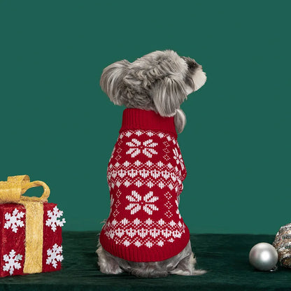 Christmas Pet Sweater, Hoodie & Scarf — Festive Warm Clothes for Dogs & Cats