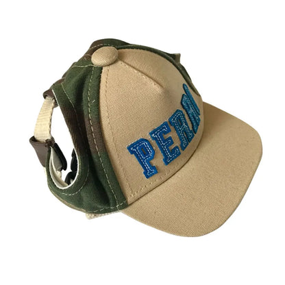 Dog Baseball Cap with Visor - Summer Sun Hat