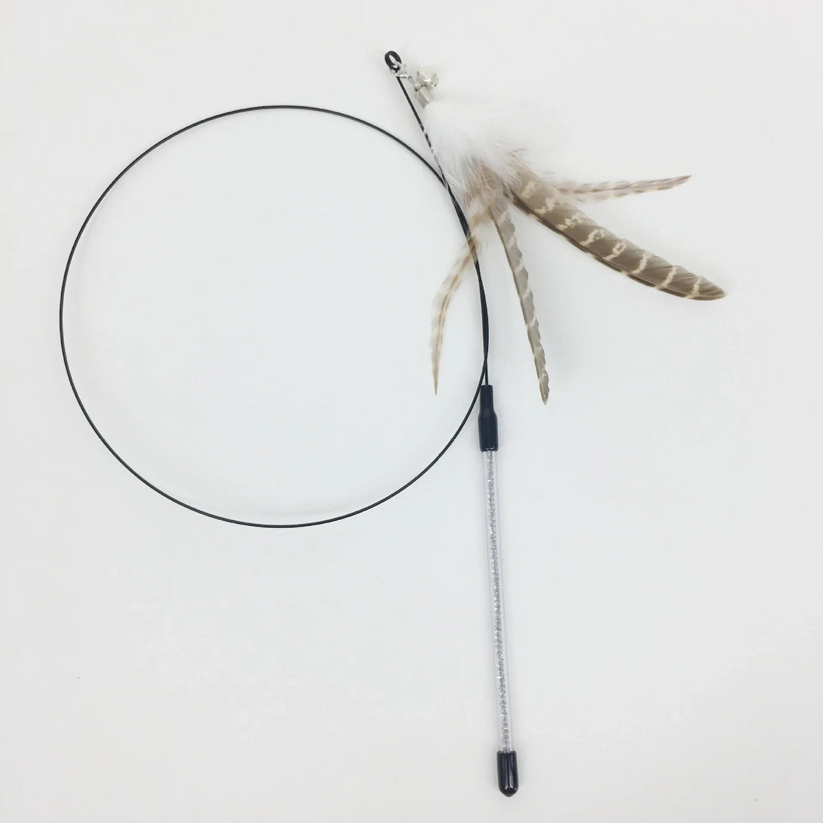 Hands-Free Suction Cup Cat Toy - Interactive Feather Wand Set