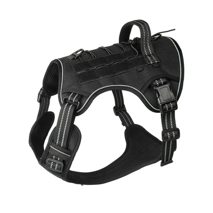 No-Pull Reflective Tactical Dog Harness Vest