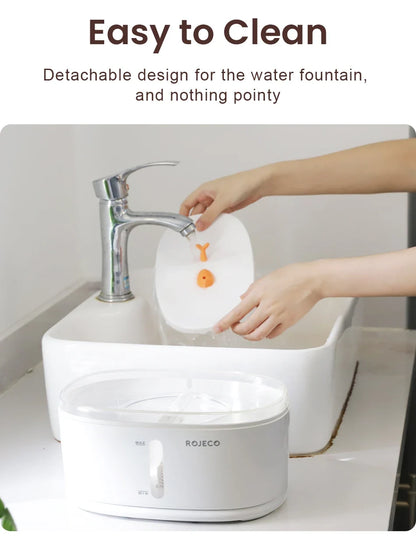 Dual Bowl Automatic Pet Water Fountain for Multiple Cats and Dogs