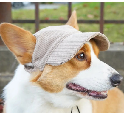 Pet Baseball Cap with Ear Holes | Adjustable Summer Sport Hat for Dogs & Cats