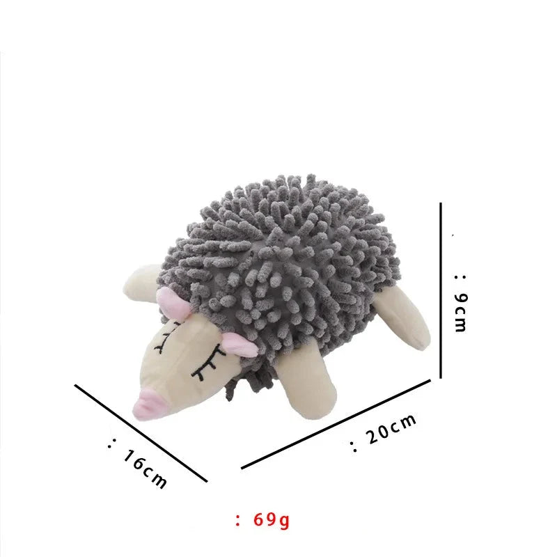 Velvet Sea Creature Plush Dog Toy - Squeaky Chew Toy for Small Dogs